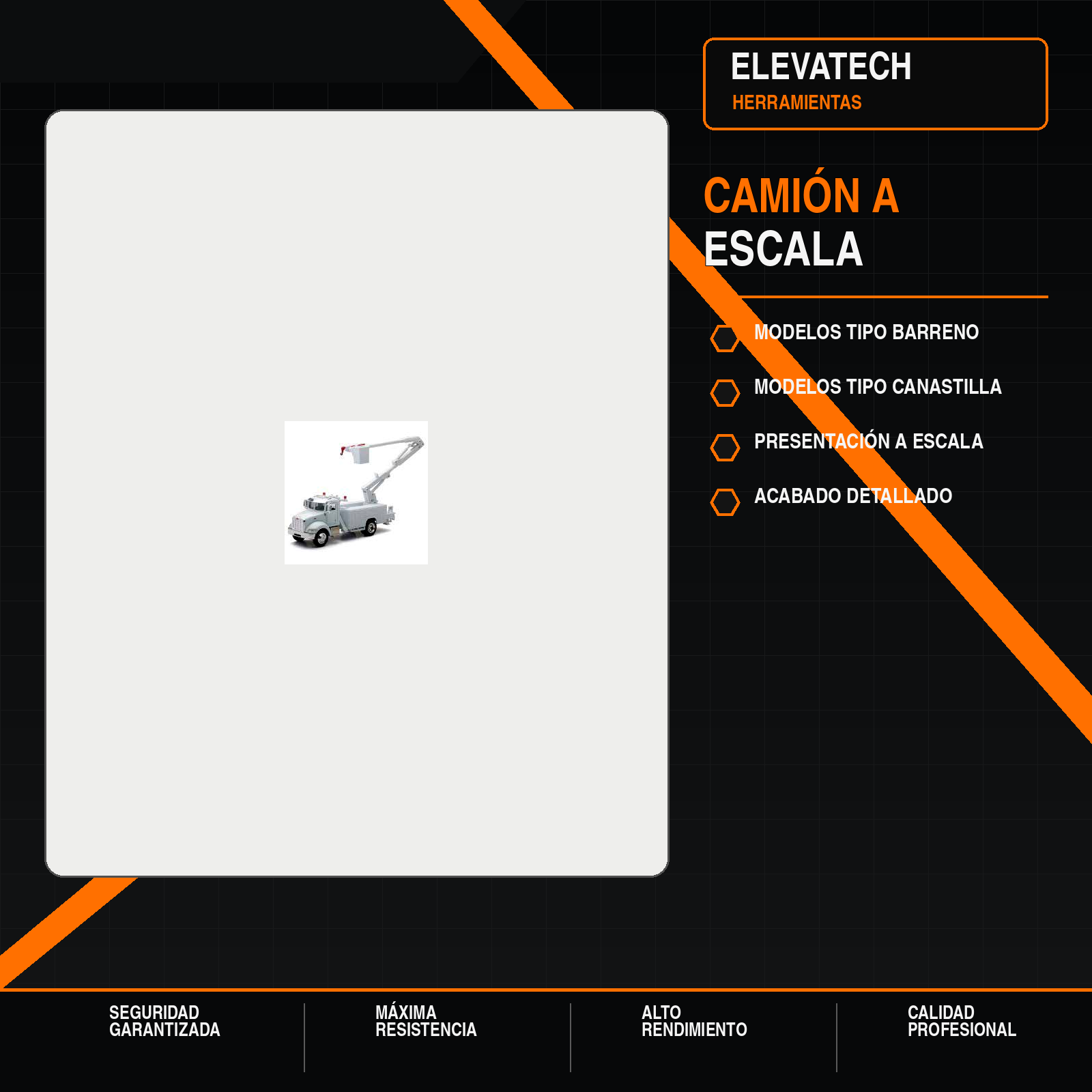 Camión a escala
