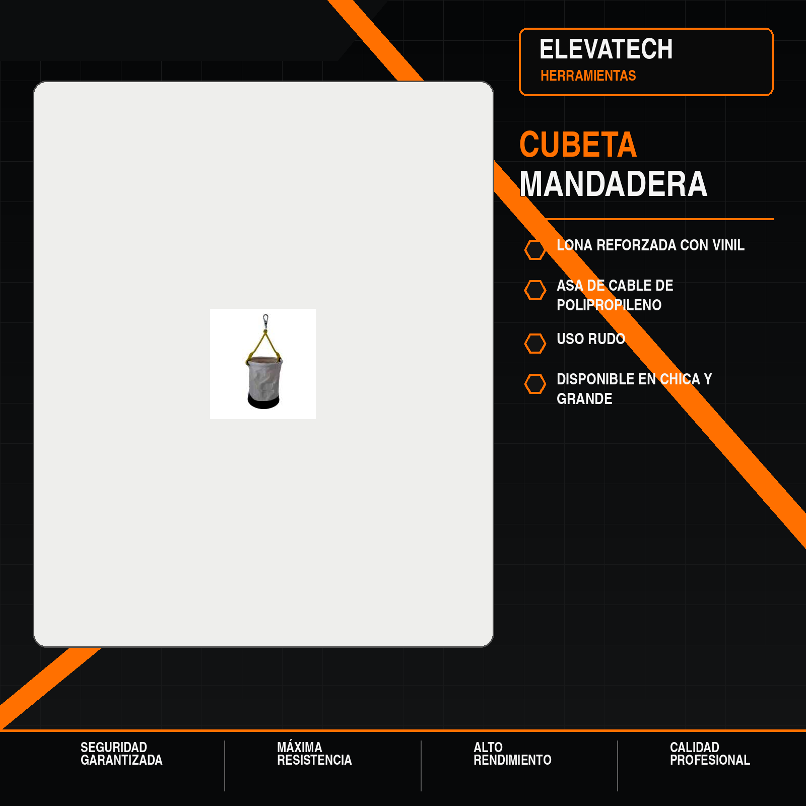 Cubeta mandadera