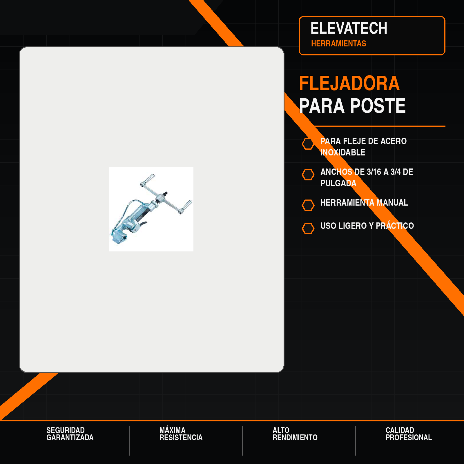 Flejadora para poste